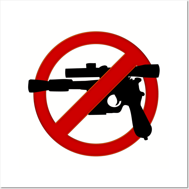 No Blasters! Wall Art by DavidWhaleDesigns